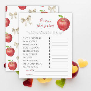 Lámina Ducha de bebé de Apple - Adivinen el juego del pre