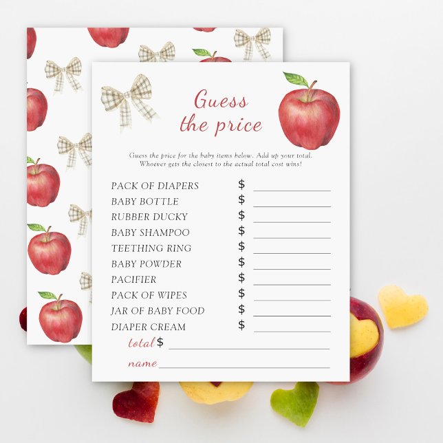 Lámina Ducha de bebé de Apple - Adivinen el juego del pre (Subido por el creador)