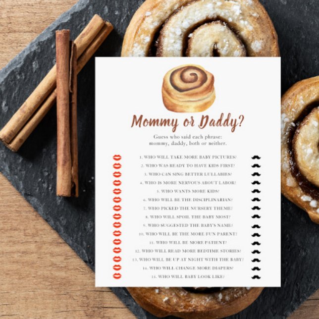 Lámina Ducha de bebé de bollo - juego de mamá o papá (Subido por el creador)