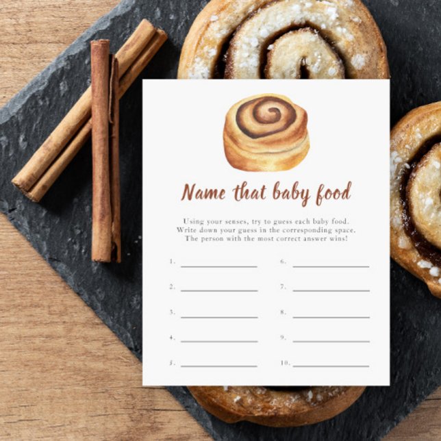 Lámina Ducha de bebé de bollo - Nombra ese alimento para  (Subido por el creador)