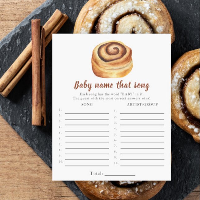 Lámina Ducha de bebé de bollo - Nombra ese juego de canci (Subido por el creador)