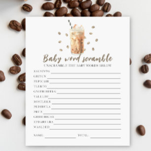 Lámina Ducha de bebé de café con hielo - Rompecabezas de