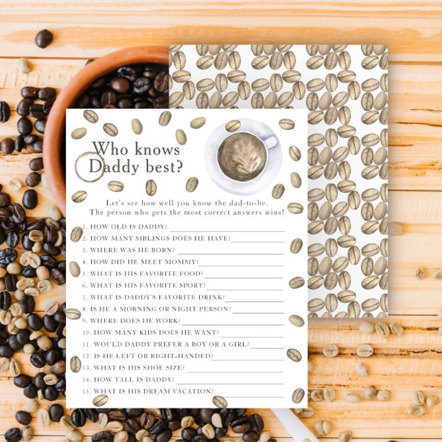 Lámina Ducha de bebé de café - Juego Quién conoce mejor a (Subido por el creador)