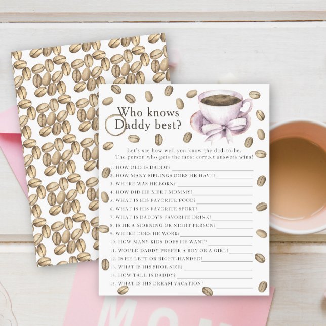 Lámina Ducha de bebé de café - Juego Quién conoce mejor a (Subido por el creador)