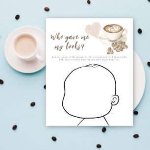 Lámina Ducha de bebé de café - ¿Quién me dio mi aparienci