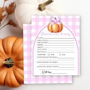 Lámina Ducha de bebé de calabaza - predicciones y consejo