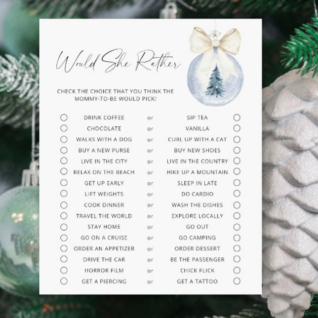 Lámina Ducha de bebé de invierno - ¿Prefiere jugar? (Subido por el creador)