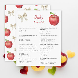 Lámina ducha de bebé de manzana Juego de ducha de bebé