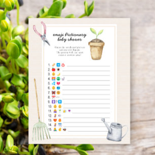 Lámina Ducha de bebé de pequeño brote - juego de pictiona