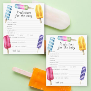 Lámina Ducha de bebé de Popsicle Predicciones y consejos