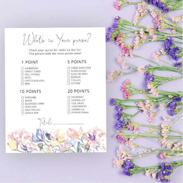 Lámina Ducha de bebé floral Whats en tu juego de bolsos (Subido por el creador)