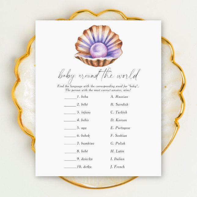 Lámina Ducha de bebé Pearl - Juego de bebé en todo el mun (Subido por el creador)