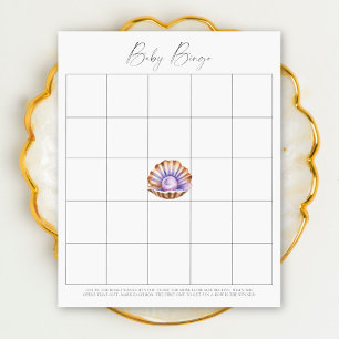 Lámina Ducha de bebé Pearl - Juego de Bingo de bebé