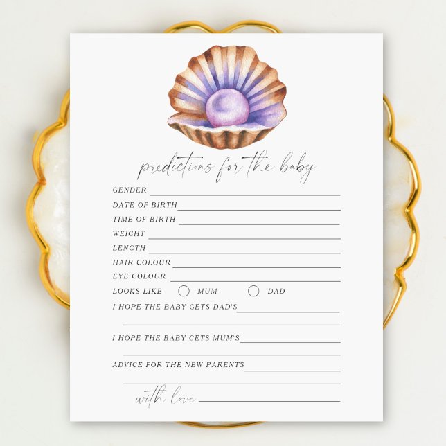 Lámina Ducha de bebé Pearl - Predicciones y consejos para (Subido por el creador)