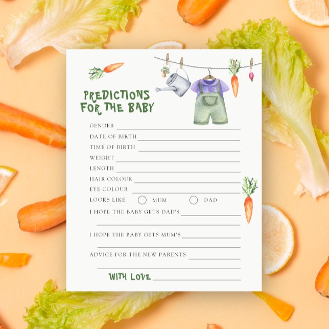 Lámina Ducha de bebé vegetariano: predicciones y consejos (Subido por el creador)
