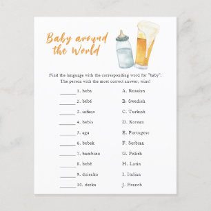 Lámina Ducha de beer bebé - juego de bebé alrededor del m