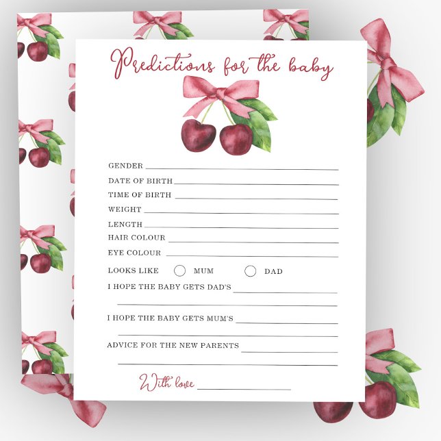 Lámina Ducha de cerezo para bebés - predicciones y consej (Subido por el creador)