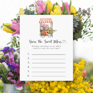 Lámina Ducha de flores para bebé - Adivina el juego del d