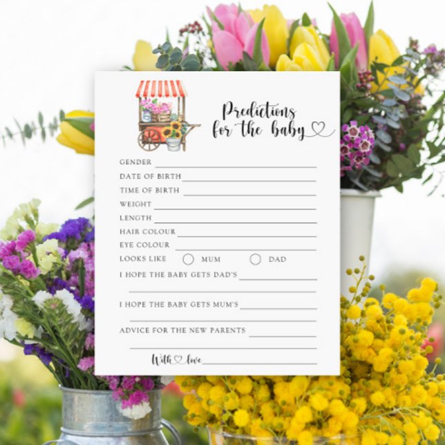 Lámina Ducha de flores para bebé - predicciones y consejo (Subido por el creador)