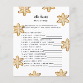 Lámina Ducha de invierno, quién conoce mejor a mamá