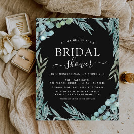 Lámina Ducha de novia de presupuesto Eucalyptus Greenery