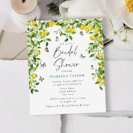 Lámina Ducha de novia de verano de verano de Citrus Lemon