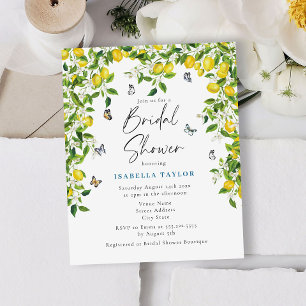 Lámina Ducha de novia de verano de verano de Citrus Lemon