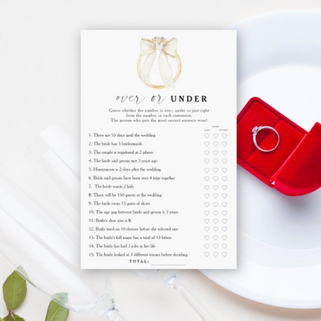 Lámina ducha de novia en anillo y arco Más o menos juego (Subido por el creador)