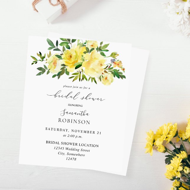 Lámina Ducha de novia floral amarilla (Subido por el creador)