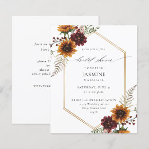 Lámina Ducha de novia floral floral y giratoria