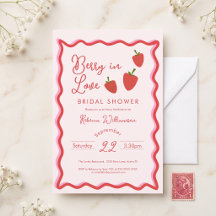 Ducha de Novia Fresa Enamorada Presupuesto