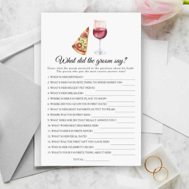 Lámina Ducha de novia ¿Qué dijo el novio? (Subido por el creador)