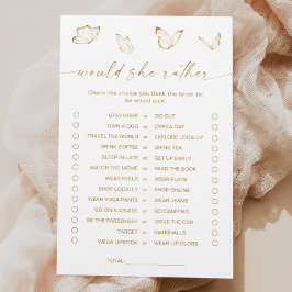 Lámina Ducha de novias con mariposa dorada preferiría jug