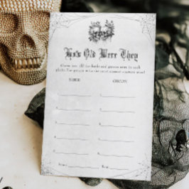 Lámina Ducha de novias de Halloween adivina juego de la e