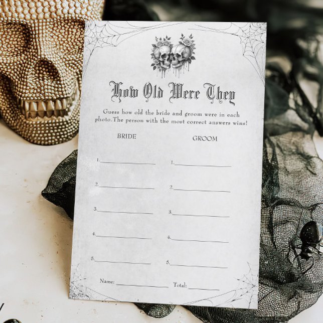 Lámina Ducha de novias de Halloween adivina juego de la e (Subido por el creador)