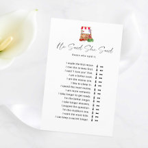 Ducha de novias de mercado Dijo que dijo que el ju