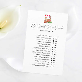 Lámina Ducha de novias de mercado Dijo que dijo que el ju