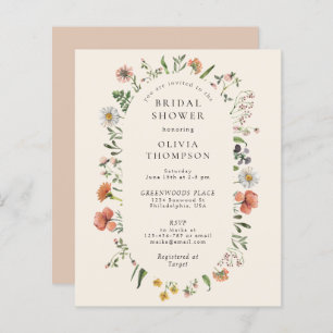 Lámina Ducha de novias en el arco de flores silvestres de