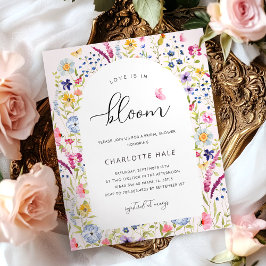 Lámina Ducha de novias rosa rosada floral