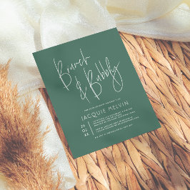 Lámina Ducha de novios Blue & Green Brunch & Bubbly