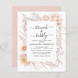 Lámina Ducha de novios de Boho y Bubbly