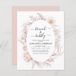 Lámina Ducha de novios de Boho y Bubbly