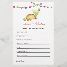 Lámina Ducha de Tacos & Tequila Fiesta Consejos y Deseos