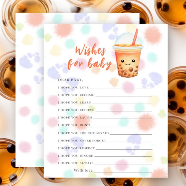Lámina Ducha de té para bebé - deseos para el bebé (Subido por el creador)