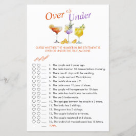 Lámina Ducha nupcial Beber fruta durante o debajo del jue