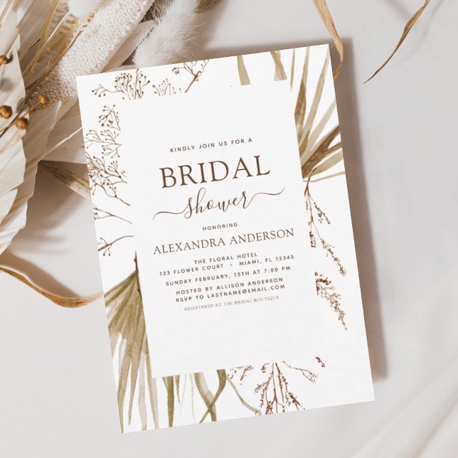 Lámina Ducha nupcial Boho Boho Boho Grass (Subido por el creador)