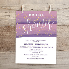 Lámina Ducha nupcial celestial Pastel Mauve