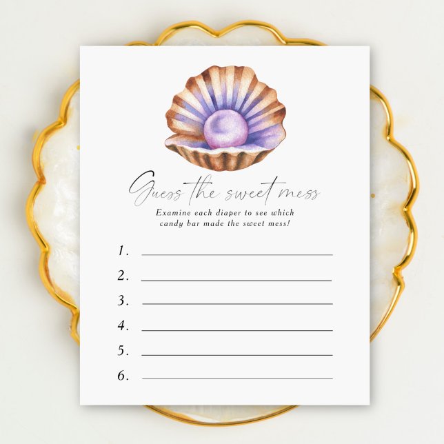 Lámina Ducha Pearl Baby Adivina el lío dulce (Subido por el creador)