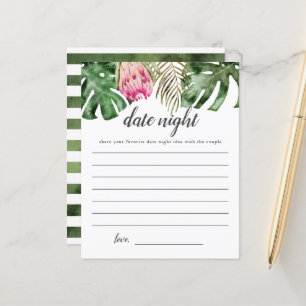Lámina Ducha tropical de novias Ideas de noche