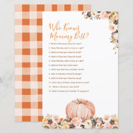 Lámina Dulce Calabaza Rústica Floral que conoce mejor a m